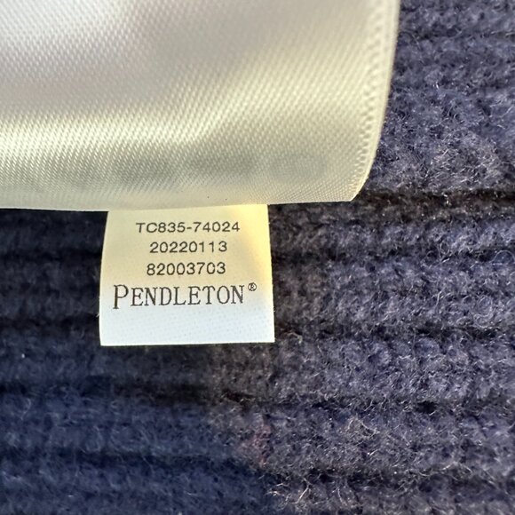 Pendleton Southwestern 100% Lams Wool Chunky Knit Zip Cardigan Sweater Women S - Picture 15 of 15